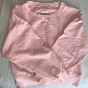 Pink American Eagle cropped crewneck